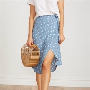 Faithfull the Brand Linnie Skirt Blue